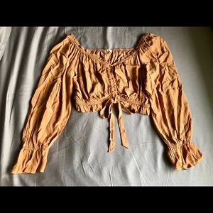 Illa Illa Sz L Longe Sleeve Crop Top